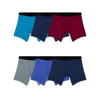 Fruit of the Loom 남성용 경량 마이크로 스트레치 사각팬티 복서 브리프 - 5팩 - 다양한 색상 Large