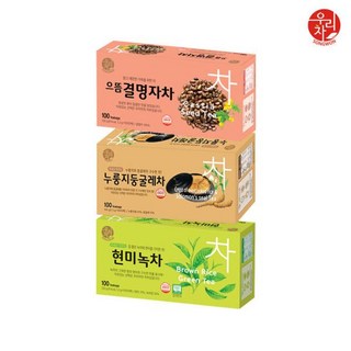 송원 현미녹차 +누룽지둥굴레차 +으뜸결명자차 (300T) 탕비실, 1개, 300개입, 1.2g