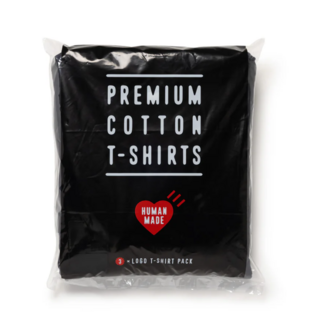 [당일발송] HUMAN MADE 3-PACK T-SHIRT SET 휴먼메이드 3팩 티셔츠 세트