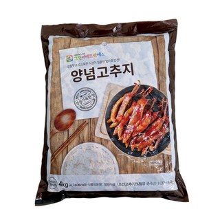 또밥찬 반찬단지 고추무침 4kg 대용량 양념고추, 1개