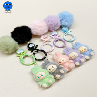 위드인미 라부부 미니 키링 가방 핸드폰 에어팟 케이스 열쇠고리, 1개, 핑크