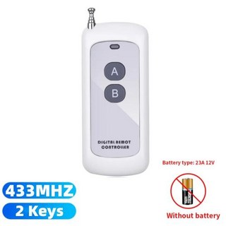 무선 RF 리모컨 1527 학습 코드 송신기 스마트 홈 차고 문짝 오프너용 장거리 433Mhz 2 4 6 8 키, 433MHZ 2 Keys, 04 433MHZ 2 Keys