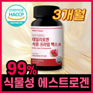 뉴트리클래스 데일리로겐 석류 프라임 정, 1개, 90정