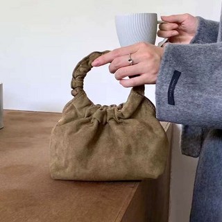 스웨이드 사슬 크로스백 체인 겨울 가방 셔링 토트백