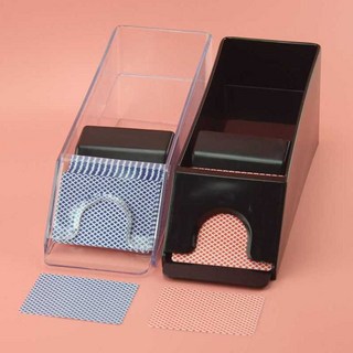 바카라 카드 보관케이스 카드게임 딜러 플레이어 트럼프 카드통, 투명 - 13x10x7, 1개