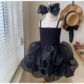 주니유니 아동 블랙볼륨원피스