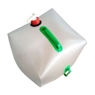 휴대용 캠핑 물통 야외 꼭지 밸브 접이식 워터백 20L, 본상품, 1개