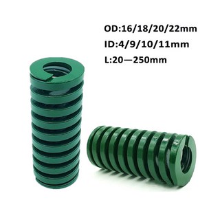 호환 녹색 스프링 무거운 하중 압축 다이 스프링 금형 다이 외경 16182022mm 내경 8-11mm L20-300mm, [01] 16mm, [03] 30mm, 1개
