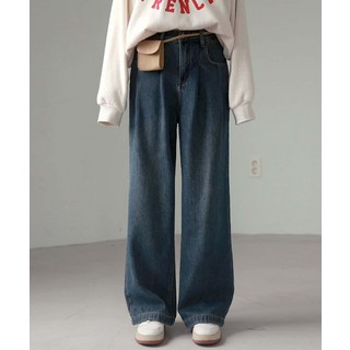 매장정품 FRENCHCHIC 웰릿 핀턱 와이드 데님팬츠 508940 489102