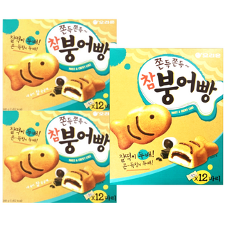 오리온 참붕어빵348g 3개입 세트, 348g, 3개
