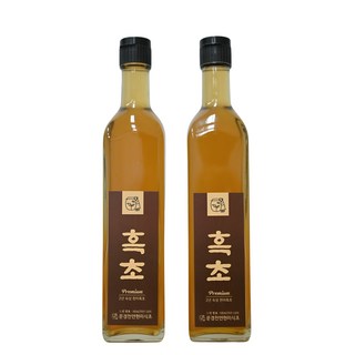현미흑초 2년숙성 천연 발효 현미 효소 식초 500ml, 2개