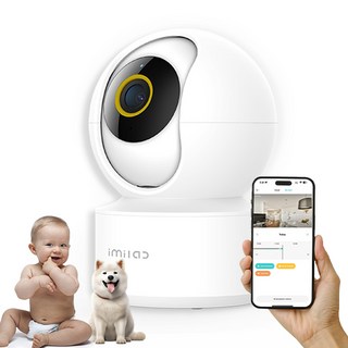 IMILAB C22 3K 스마트 홈 WiFi 카메라, 1개, 화이트