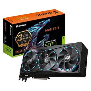 GIGABYTE AORUS RTX 5070 MASTER 그래픽카드 이미지