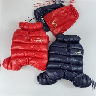 NETEMS 말랑패딩 올인원 S~2XL 애완견옷 반려견올인원옷 강아지옷올인원, 레드-L