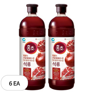 홍초 석류식초, 1.8L, 6개