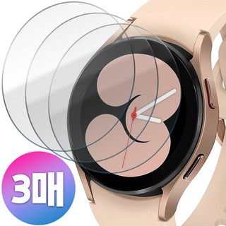 BULKON 1+1+1 갤럭시 워치 4 워치4 클래식 고투명 국산 PET 액정 보호 필름, 3개입