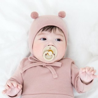 메르베 아기보넷 귀여운모자 쫑긋귀 방울 꼭지모자 올스판 신생아
