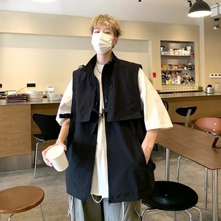 여름 지퍼 조끼 남성 캐주얼 베이직 방수 윈드브레이커