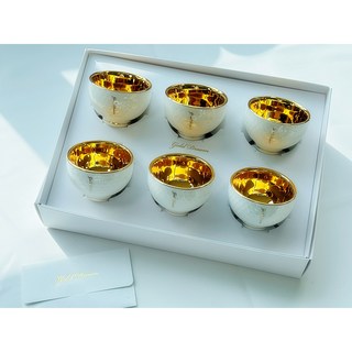 골드드림24K 집들이 결혼 신혼부부 상견례 고급 술잔 소주잔 6종p 선물, 2번 화이트 6p, 1개