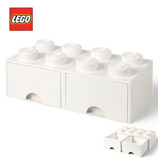 [LEGO]레고 블럭 서랍 정리함 8구_화이트/ 서랍형 서랍형 정리함8구_화이트 1개 상품 이미지