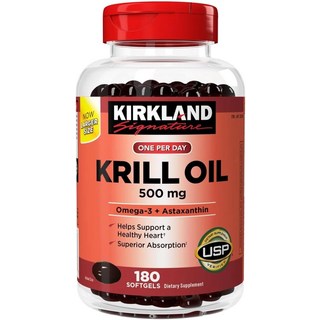 커클랜드 시그니처 크릴 오일 500mg 180 소프트젤, 커클랜드시그니처크릴오일500mg180소프트젤, 1개