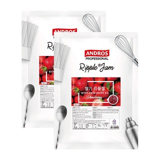 앤드로스 딸기 리플잼 1kg, 2개