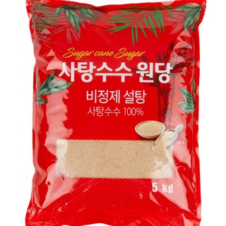 달곰 사탕수수 비정제 원당 설탕, 5kg, 1개