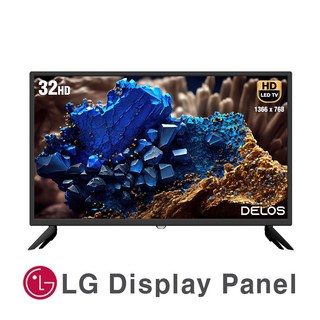 델로스 32인치 HD TV 에너지 1등급 가성비 A급 패널, DA3200D, 고객직접설치, 스탠드형, 81cm