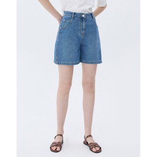 아떼 바네사브루노 WVPA4B297B2 스테디셀러블루 워싱 면 데님숏팬츠 1389156