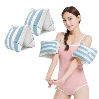디스퍼 3세대 프리미엄 암튜브 성인 물놀이 팔튜브 암링, 1세트, 블루