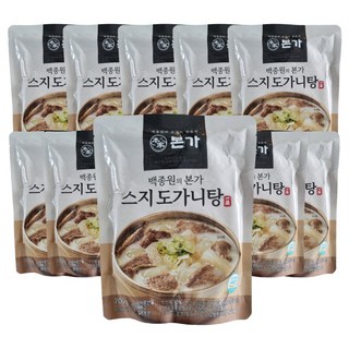 백종원 [백종원 본가] 스지도가니탕 700g *10팩, 7kg, 1박스