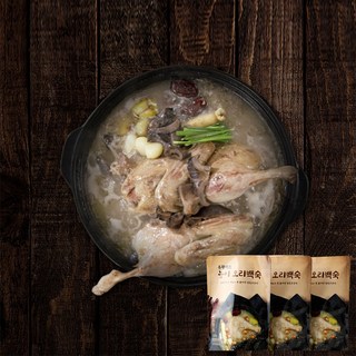 유황먹은 능이 오리백숙 말복 삼계탕 1.2kg 3팩, 3개
