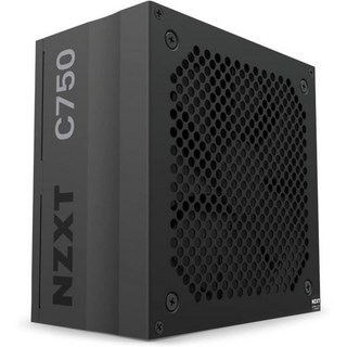 NZXT C1200 PSU 1200와트 게임용 PC 전원 – ATX 3.0 PCIe 5.0 12VHPWR 커넥터 80 이상의 골드 효율 완전 모듈식 제로 팬 모드 블랙 슬리브, 750W Gold_C Series | PSU, 1개