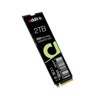 Addlink A93 PS5 콘솔용 4TB 스토리지 확장 방열판 포함 최대 7400mb/s 4세대 PCIe NVMe m.2 2280 SLC 캐시 내부 하드 드라이브, 2TB, S93 [방열판 없음] TLC Dram-less, [방열판 없음] Dram-less
