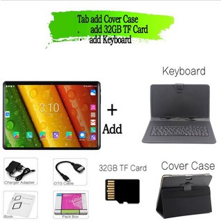 10.1 인치 태블릿 pc 새로운 안드로이드 9.0 태블릿 3g4g 전화 통화 octa core 4gb + 64gb rom 블루투스 wi-fi 2.5d 스틸 스크린 태블릿, 번들 5, 협력사, 로즈 골드