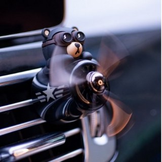 베어 테디 키티 파일럿 차량용 프로펠러 송풍구 차 방향제