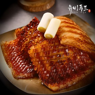 유비 국내산 두툼한 벌집 양념 돼지 껍데기