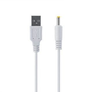 USB 전원 케이블 DC 5V 전원 공급 충전 아답터 전원선 연결선 4.0 x 1.7mm 화이트, 1m, 1개