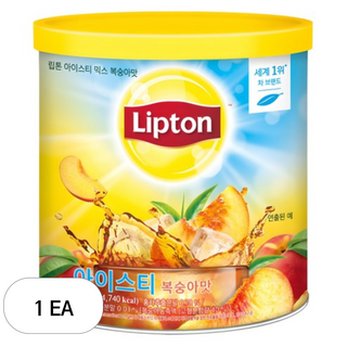 립톤 아이스티 분말 복숭아맛, 1.2kg, 1개입, 2개