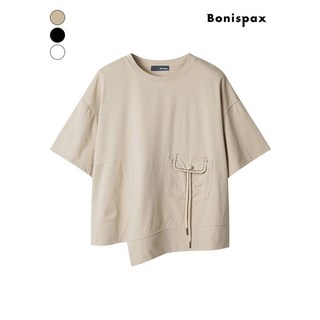 보니스팍스 포켓 포인트 언발 반팔 티셔츠 XP4TS023M0