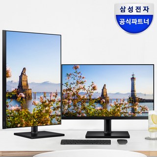 삼성모니터 F27T450 68.6Cm(27) 평면/16:9/FHD/IPS/75Hz/5ms/피벗 엘리베이션 스위블 틸트, LF27T450FZKXKR, 68.6cm