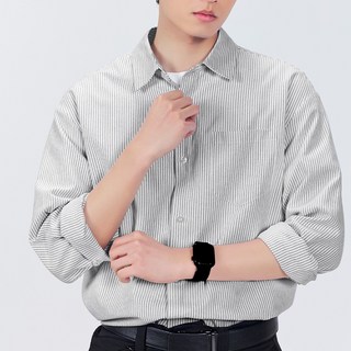 lyoveu스트라이프 남성긴팔셔츠 봄여름 빅사이즈