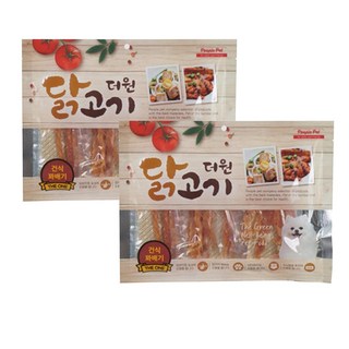 강아지용 꽈배기 모양 말린 닭고기 간식 2개 강아지육포 강아지육포추천