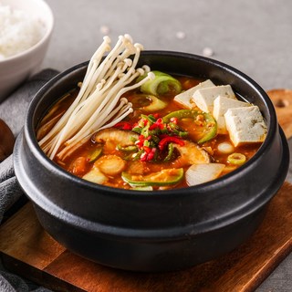 국내산 100% 멸치육수로 만든 야채된장찌개 600g (3만원이상 구매시 배송료 없음), 1개