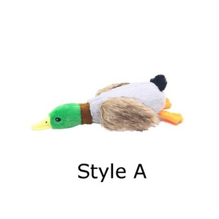 귀여운 플러시 오리 거리는 재미 있은 애완 동물 놀이 작은 중형 대화형 씹는, 1. Duck, 1개