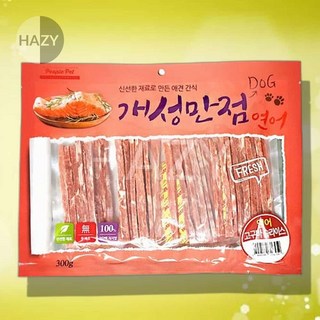 헤이지 개성만점 연어 고구마슬라이스 300G 반려동물간식, 1개