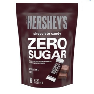 허쉬초콜렛 무설탕 HERSHEY'S Zero Sugar Chocolate Sugar Free Candy Individually Wrapped 144g, 2개