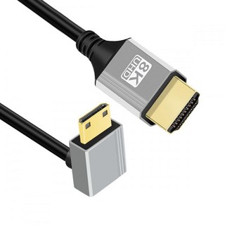 CY 90도 다운 앵글 미니 HDMI 케이블