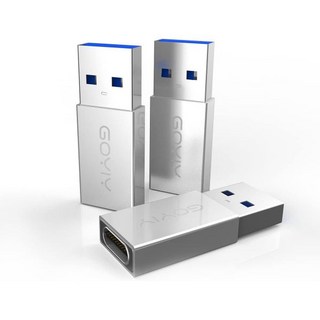 USB A 암수 to C 암 Female 어댑터 3개 세트 단면 10Gbps 데이터 동기화 및 충전용 노트북 충전기 파워뱅크 태블릿 애플워치 에어팟 아이폰 아이패드 갤럭시 LG