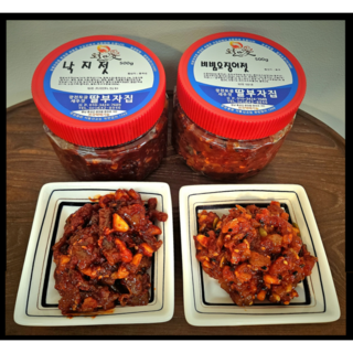 광천 양념젓갈 500g 2개 (낙지젓+비빔오징어젓) 딸부자집, 1세트